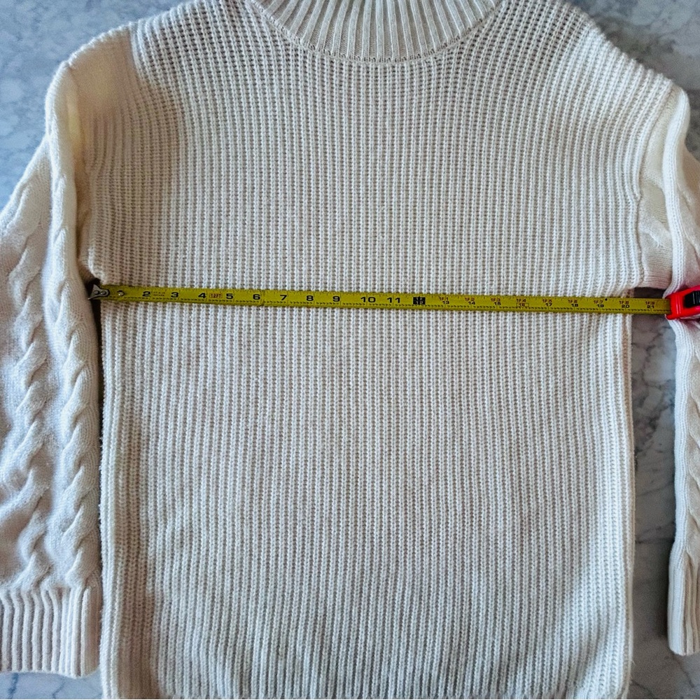 Gentle Herd Cashmere and Wool Tunic Ivory Sweater Medium - Picture 4 of 6